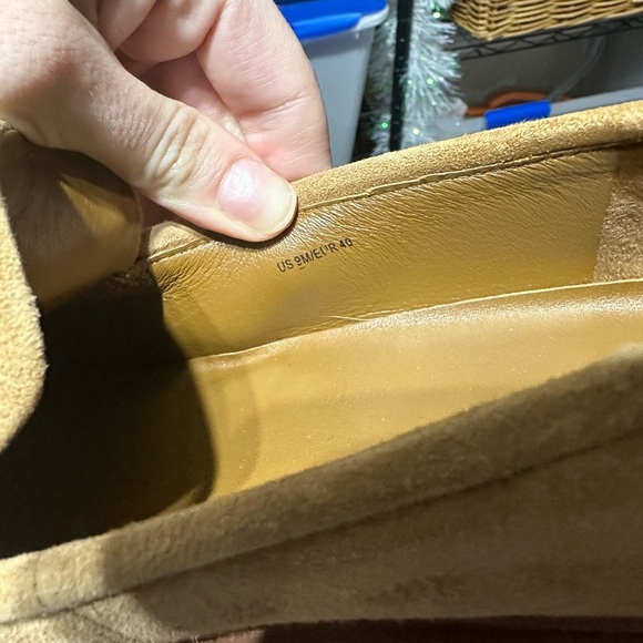 Vince ROBIN Tan light Suede platform lug sole Loafers in box 9 - Picture 7 of 9